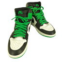 【中古】ナイキ NIKE Air Jordan 1 Retro High OG Celtics Black and Lucky Green メンズ JPN:27