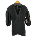 【中古】ザラ ZARA フロントボタンパフスリーブブラウス レディース import:XS