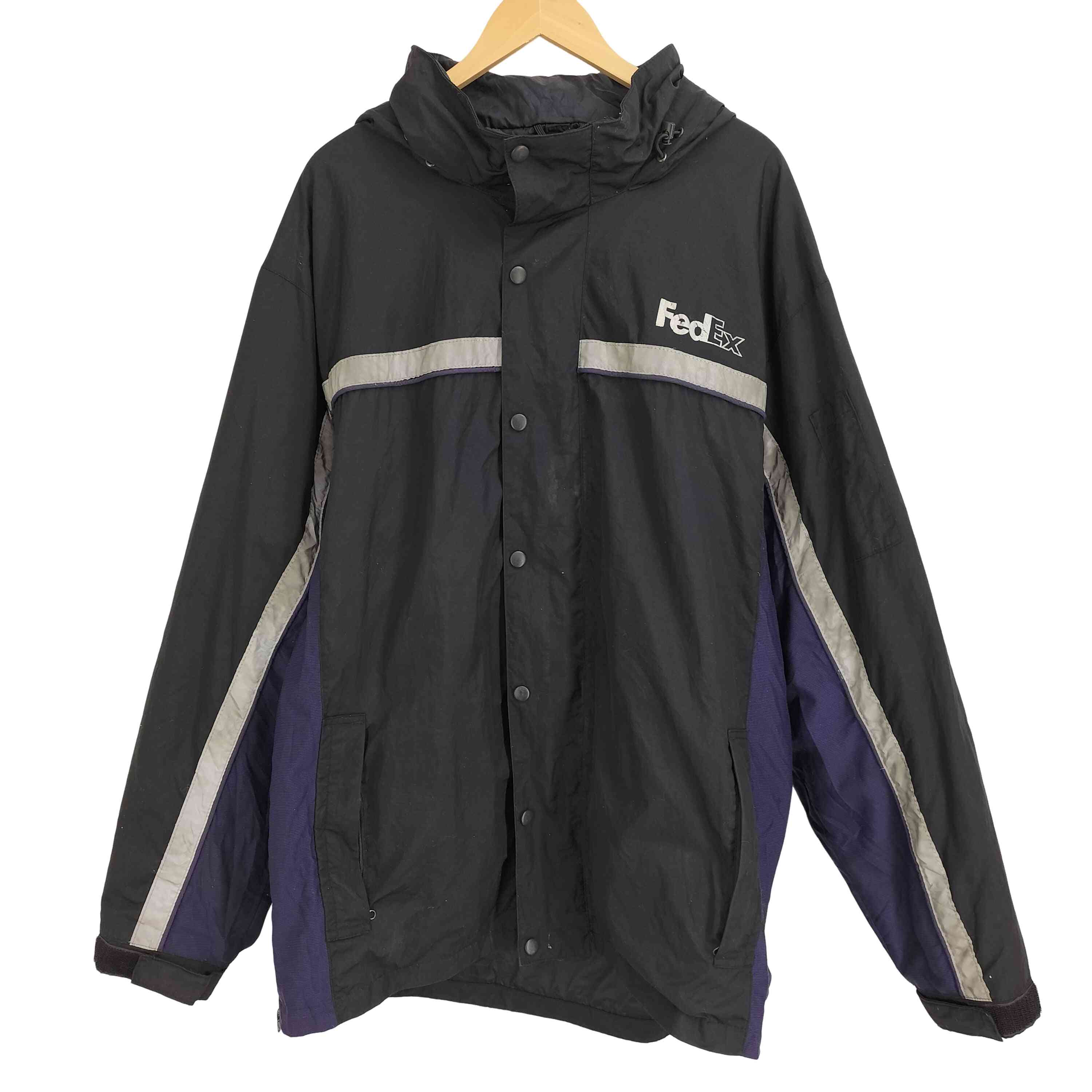 【中古】ユーズドフルギ USED古着 企業ロゴリフレクターマウンテンジャケット メンズ XL