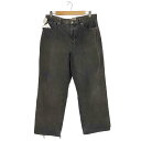 【中古】ステューシー Stussy BIG OL' PANT WASHED CANVAS ビッグオルジーンズ デニムパンツ メンズ 32