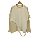 【中古】ヴィアヴァンダ viavanda BICOLOR LAYERED LONG TEE バイカラー レイヤード ロング Tシャツ レディース FREE