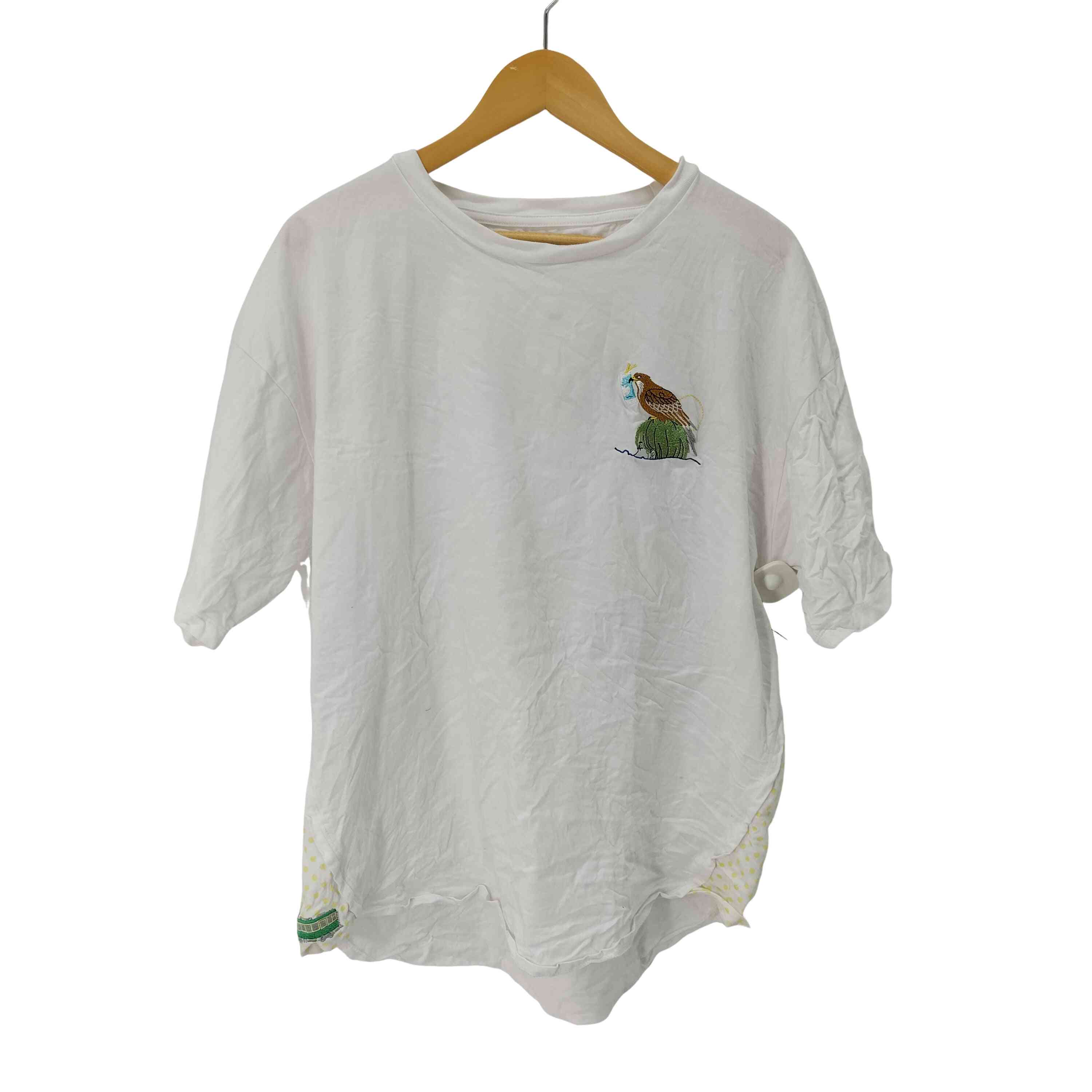 【中古】グラニフ graniph サーフ ブンガク カマクラ サイドガゼットTシャツ レディース JPN：XL