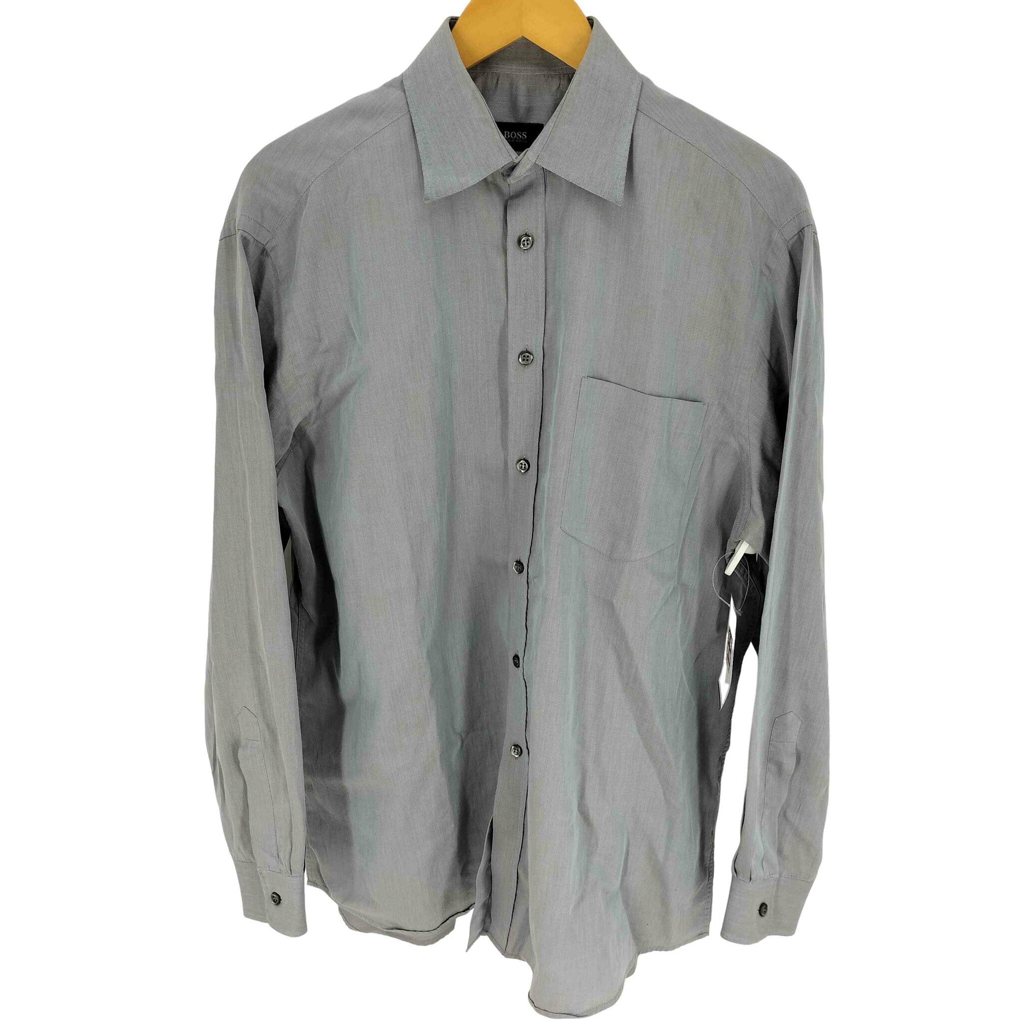 【中古】ヒューゴボス HUGO BOSS ワイドカラー ダスティー L/S シャツ メンズ 41
