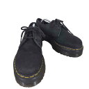 【中古】ドクターマーチン Dr.Martens 1461 QUAD 3ホールシューズ HAIR ON BLACK メンズ UK:7