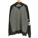 【中古】トミーヒルフィガー TOMMY HILFIGER クルーネック フラッグロゴ刺繍 ラグランスウェット メンズ import:XXL