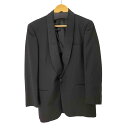 【中古】オスカーデラレンタ oscar de la renta スモーキングジャケット センタープレススラックスセットアップ メンズ 92/78/175 74(4)