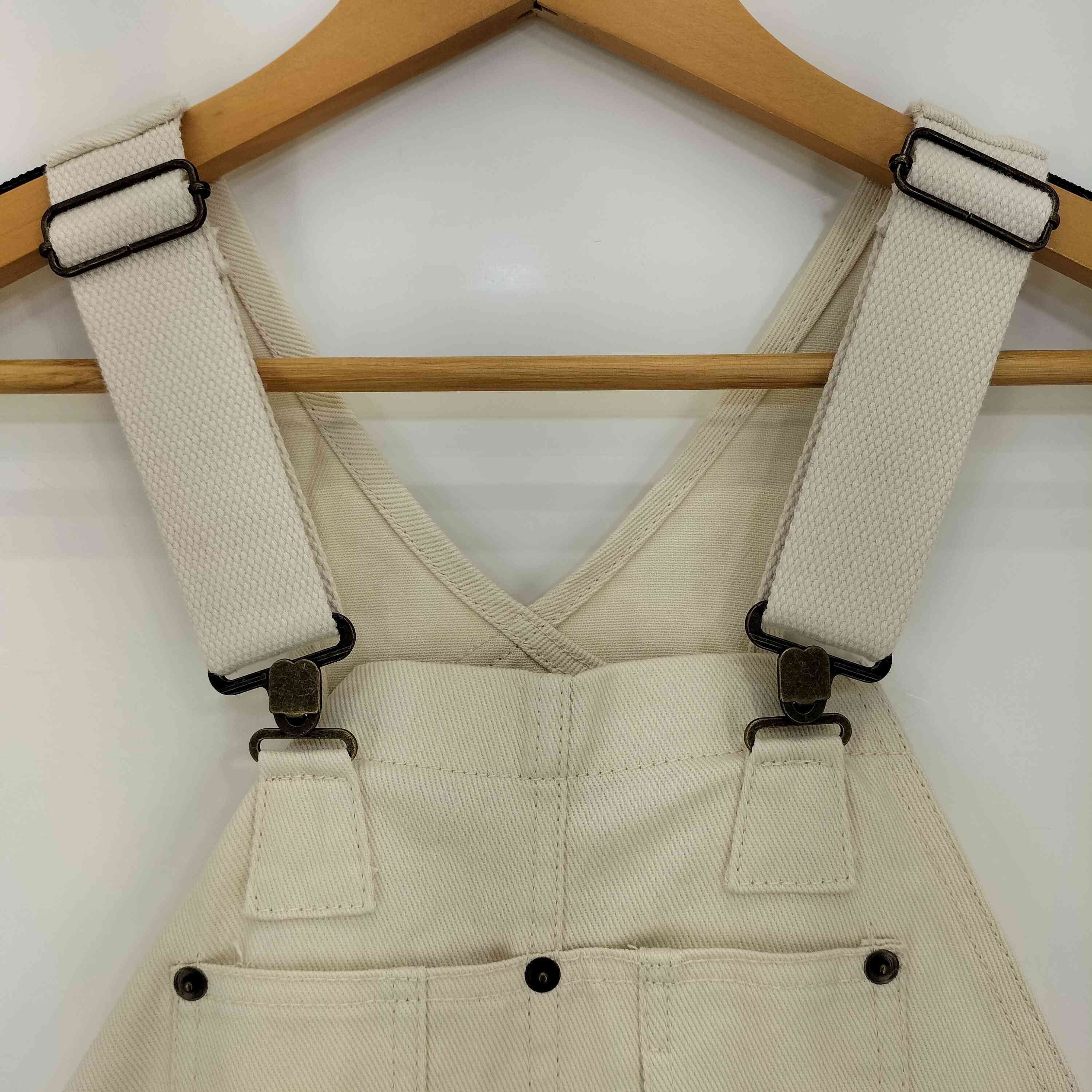 【中古】ジャバ JaVa 大人カジュアル。綿100％のこだわりサロペット レディース S