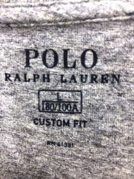 ポロラルフローレン POLO RALPH LAUREN クルーネックTシャツ メンズ - グレー系 JPN：L 日本サイズ：L 相当 ワンポイント霜降りクルーネック半袖Tシャツ【中古】【ブランド古着バズストアBAZZSTORE】【190420】