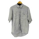 【中古】ジェフリービースモール GEOFFREY B. SMALL ハンドステッチ S/S ボタンシャツ メンズ JPN:S
