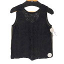 【中古】トリココムデギャルソン tricot COMME des GARCONS フラワーレース切替 コットンベスト レディース 表記無