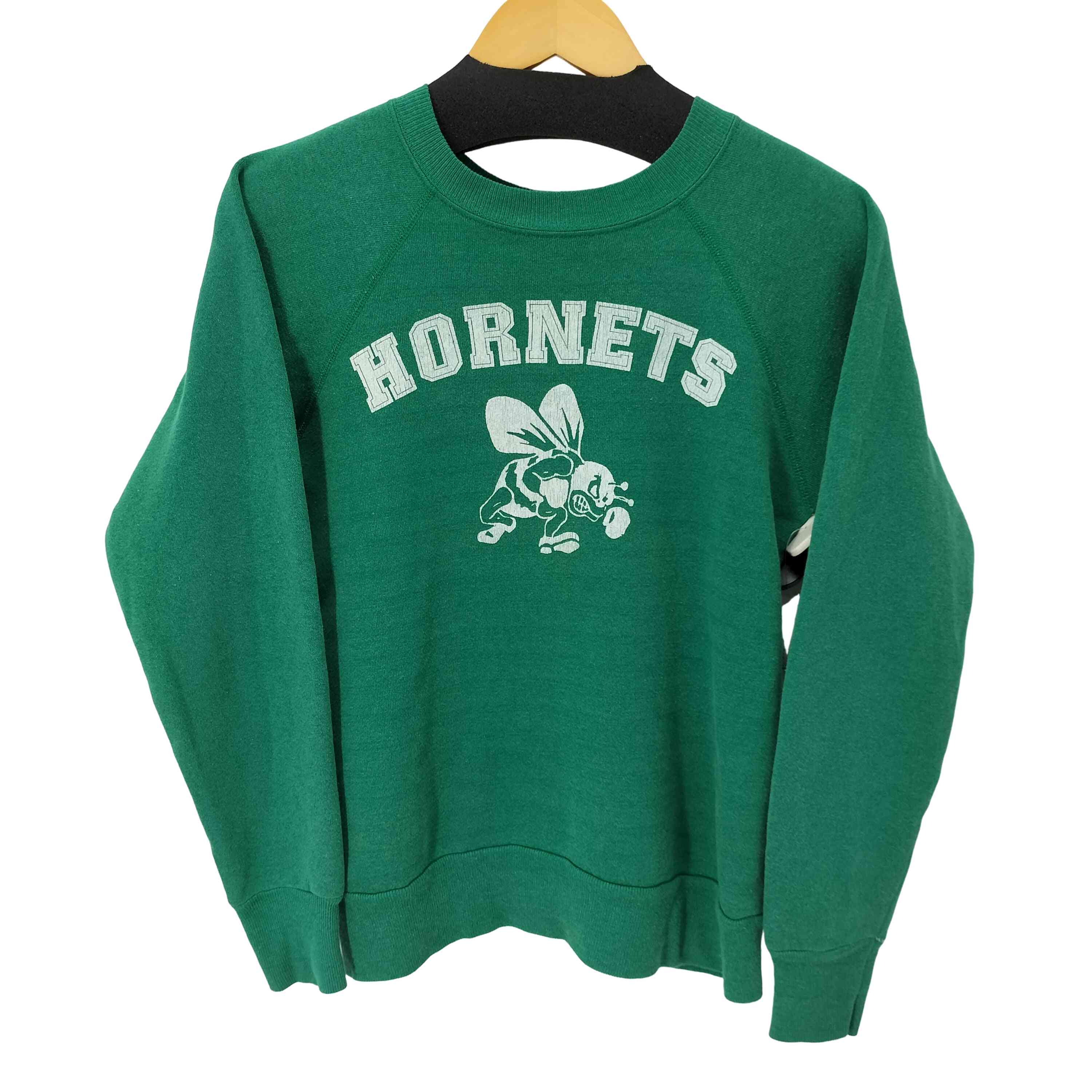 【中古】パニール Pannill 80S USA製 フロントプリントラグランスウェット メンズ import：S