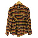 【中古】ローバーズ ROEBUCKS 香港製 フランネルチェックシャツ メンズ import:L|詳細画像