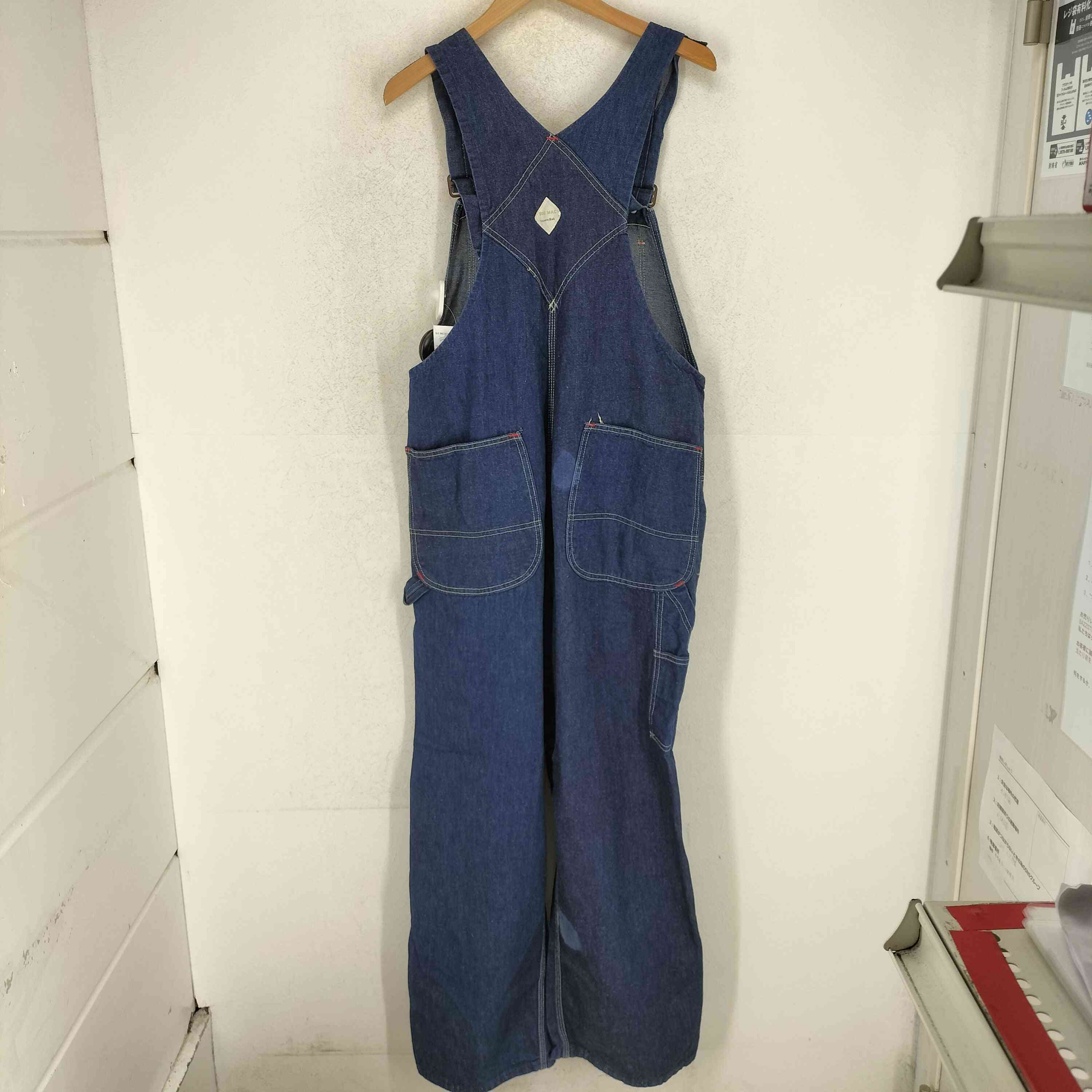 【中古】ビッグマック BIG MAC 70s aquare bak デニムオーバーオール メンズ 表記無
