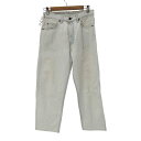 【中古】リーバイス LEVI STRAUSS&CO 90s 550 RELAXED FIT TAPERED LEG アイスウォッシュデニム メンズ W31 L34(4)