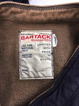 バータック BARTACK キルティングジャケット メンズ - 黒系 import：L 日本サイズ：L-XL 相当 裏フリースノーカラーキルティングジャケット【中古】【ブランド古着バズストアBAZZSTORE】【130320】