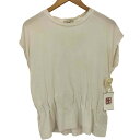 【中古】ヘルノ Herno ノースリーブ クルーネック コットン カットソー レディース EUR:42