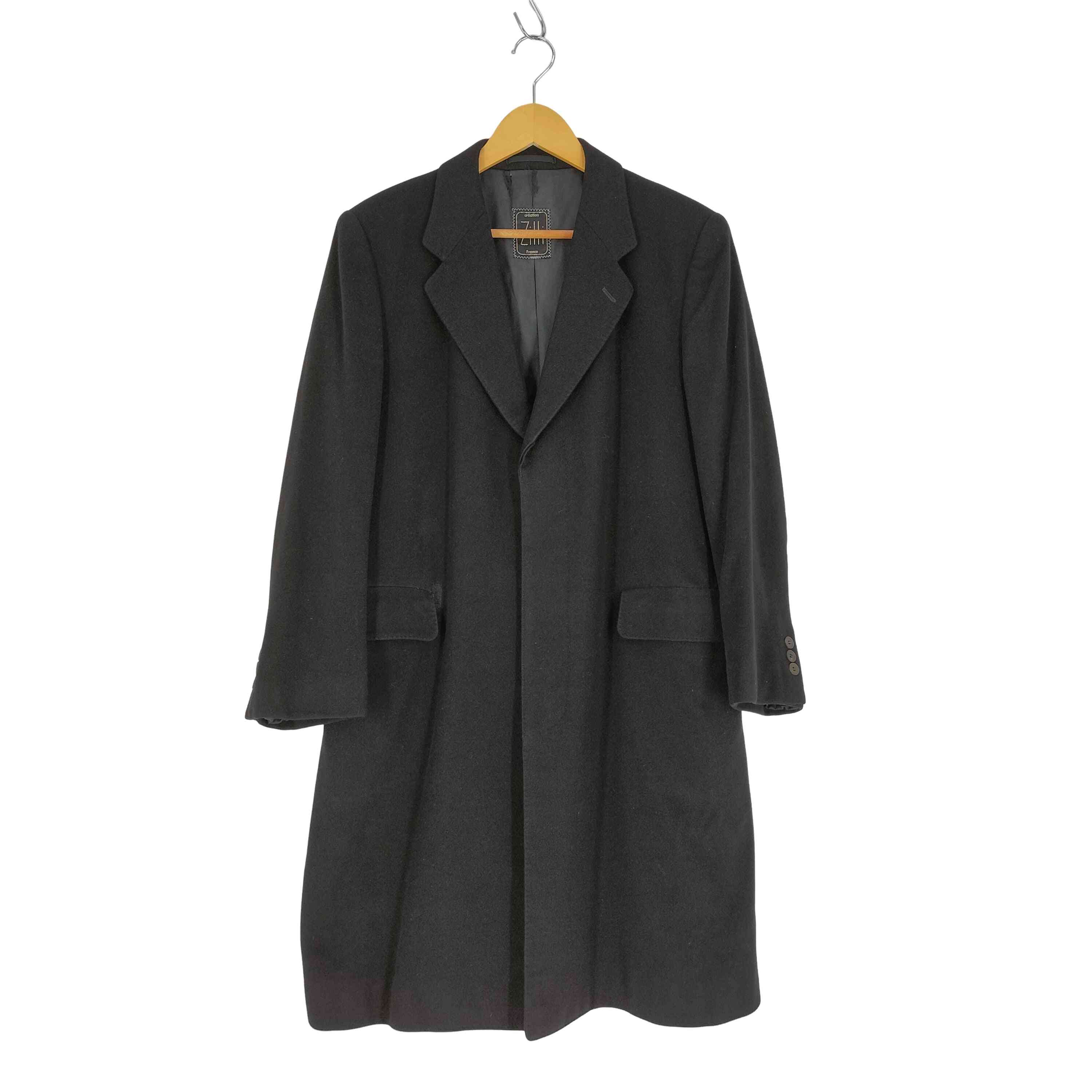 ZILLI コート　シルク100% 絹　最高級　フランス製　裏地総柄　ネイビー ZILLI コート シルク100% 絹 最高級 フランス製 裏地総柄