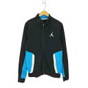 【中古】ジョーダンブランド JORDAN BRAND DRY-FIT ロゴ刺繍 トラックジャケット フライトジャケット メンズ L