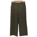 【中古】ユーズドフルギ USED古着 {{Lisiere FEMME}}18AW ワイド センタープレス パンツ スラックス レディース JPN:34