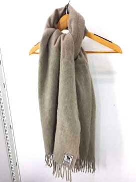 Hilltop ヒルトップ マフラー メンズ - 茶系 ラムウールアンゴラ混マフラー【中古】【ブランド古着バズストアBAZZSTORE】【160521】