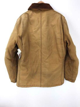 カーハート Carhartt ブルゾン・ジャンパー メンズ - 茶系 ダック地カバーオール コーデュロイ襟【中古】【ブランド古着バズストアBAZZSTORE】【140220】