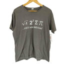 【中古】ユーズドフルギ USED古着 数学記号プリント半袖Tシャツ メンズ 表記無