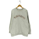 【中古】ジーナシス JEANASIS カレッジプリントスウェット レディース FREE