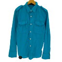 【中古】ウノピュウノウグァーレトレ 1PIU1UGUALE3 GIZA GAUZE ARMY SUMMER SHIRTS L/S メンズ IV(4)