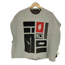 【中古】オールモストブラック ALMOSTBLACK フロントデザインプルオーバーニットベスト メンズ F