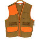 【中古】ウォールズ WALLS USA製 ロゴタブ ガン 弾 ポケット バイカラー フラップポケット ハンティング ベスト メンズ X-LARGE