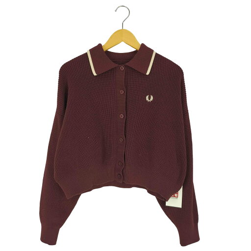 【中古】フレッドペリー FRED PERRY 別注 Tipped Collar Cardigan ティップド カラー カーディガン レディース UK:10 【中古】フレッドペリー FRED PERRY 別注 Tipped Collar Cardigan ティップド カラー カーディガン レディース UK:10