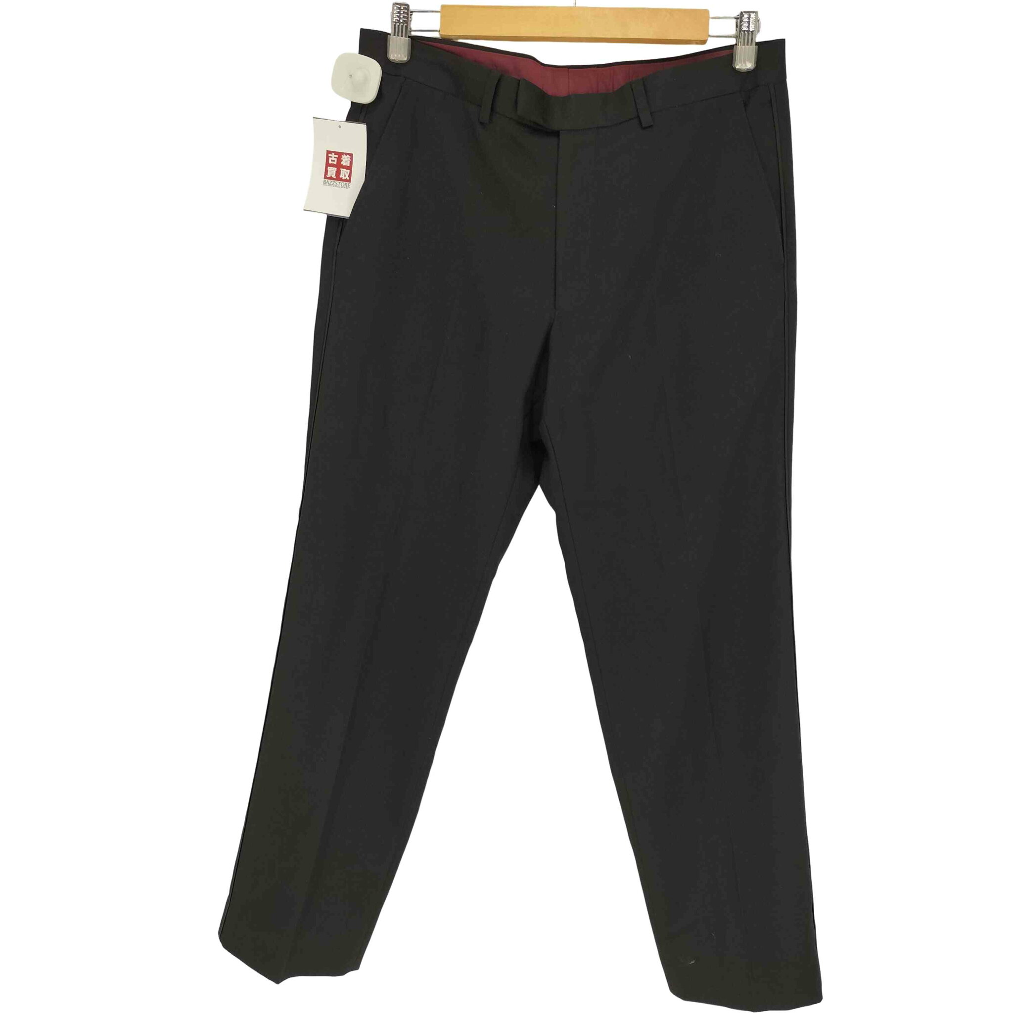 【中古】ユーズドフルギ USED古着 M&S COLLECTION REGULAR FIT STRETCH TUXEDO TROUSERS レギュラー フィット ストレッチ タキシード パンツ スラックス メンズ 81CM