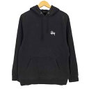 【中古】ステューシー Stussy Basic Logo Hood ベーシックロゴフード プルオーバーパーカー メンズ import:M