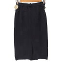 【中古】ヨウジヤマモト Yohji Yamamoto 04AW ウールレーヨン混 ストライプスカート レディース JPN:S