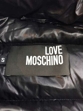 ラブモスキーノ LOVE MOSCHINO ダウンベスト メンズ - 黒系 import：S 日本サイズ：S-M 相当 ジップアップダウンジャケット【中古】【ブランド古着バズストアBAZZSTORE】【080220】