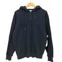 【中古】トラサルディ TRUSSARDI イタリア製 ハーフジップ パーカー メンズ import:M