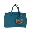 【中古】ユーズドフルギ USED古着 {{Henri Bendel}} チャーム付き トートバッグ レディース 表記無
