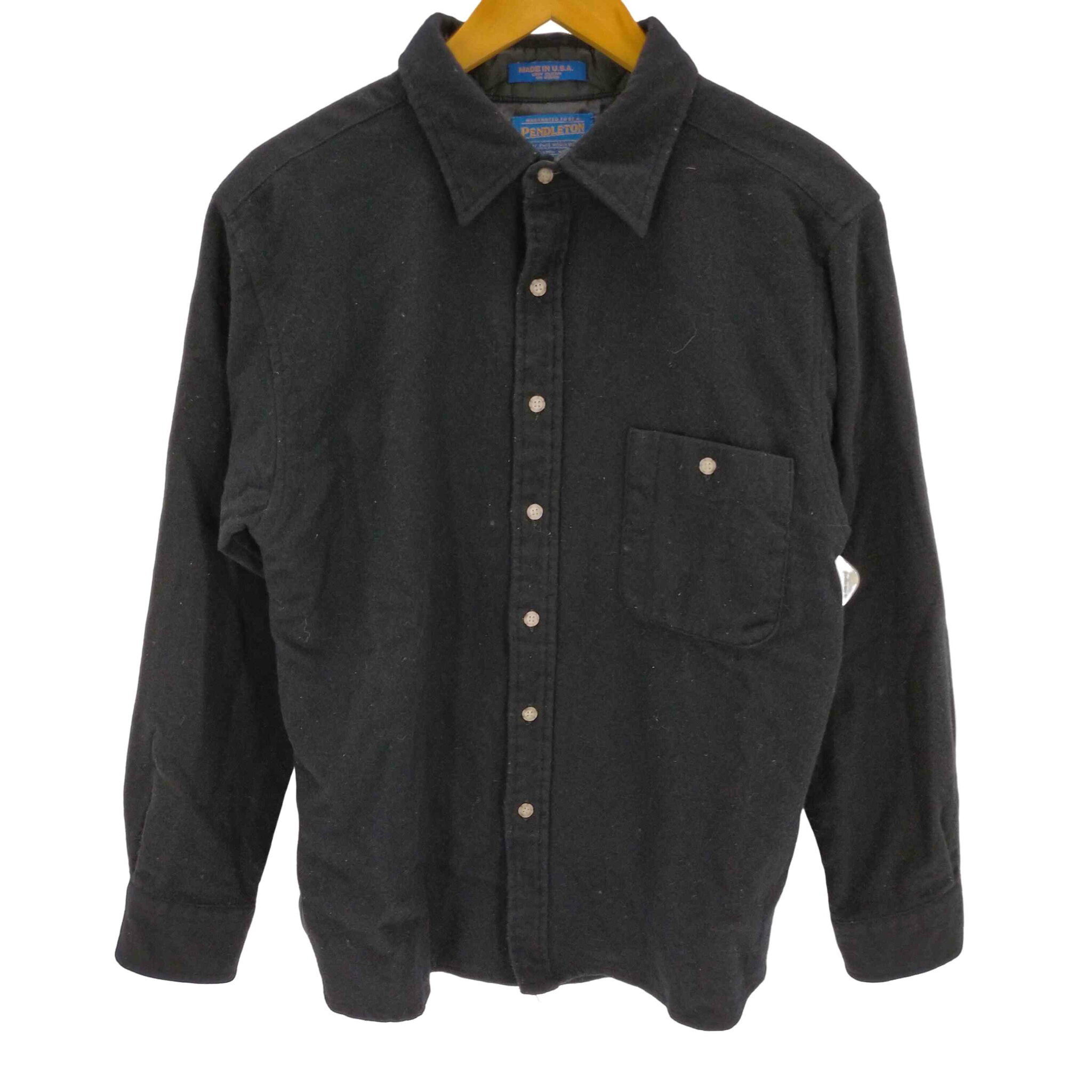 【中古】ペンドルトン PENDLETON USA製 エルボーパッチウールシャツ メンズ import:XL