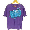 【中古】バンズ VANS 石鹸 バブル ロゴ プリント Tシャツ メンズ import:L