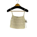 【中古】ザラ ZARA メッシュニットチューブトップ レディース import:M(4)