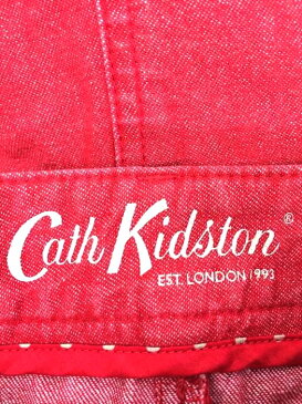 Cath Kidston キャスキッドソン デニムスカート レディース - 赤系 M フロントボタン デニムスカート【中古】【ブランド古着バズストアBAZZSTORE】【300620】