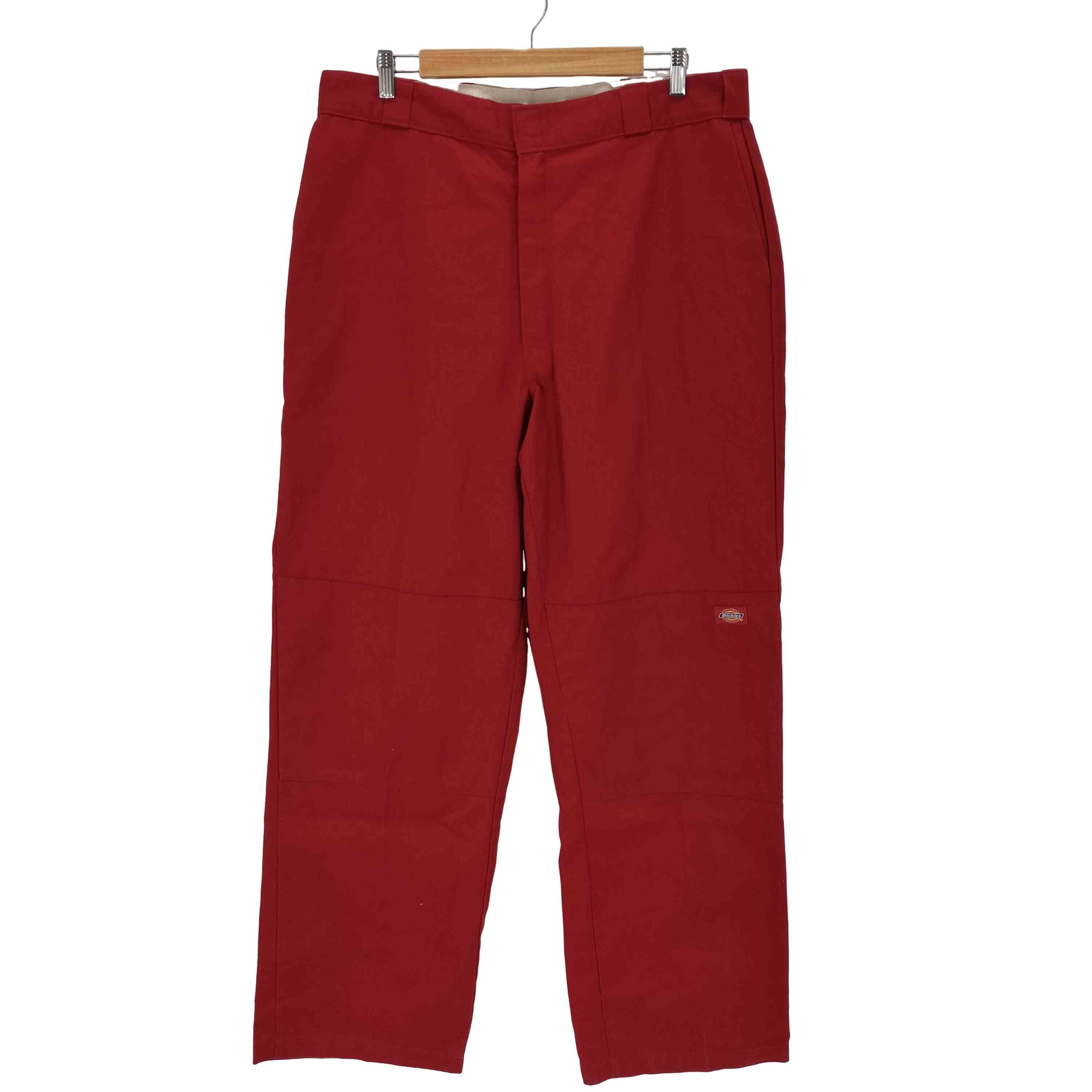 šۥǥå Dickies DOUBLE KNEE WORK PANTS-RED  3834