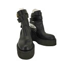【中古】サカイ Sacai vibramソールレザーサボサンダル レディース JPN:37