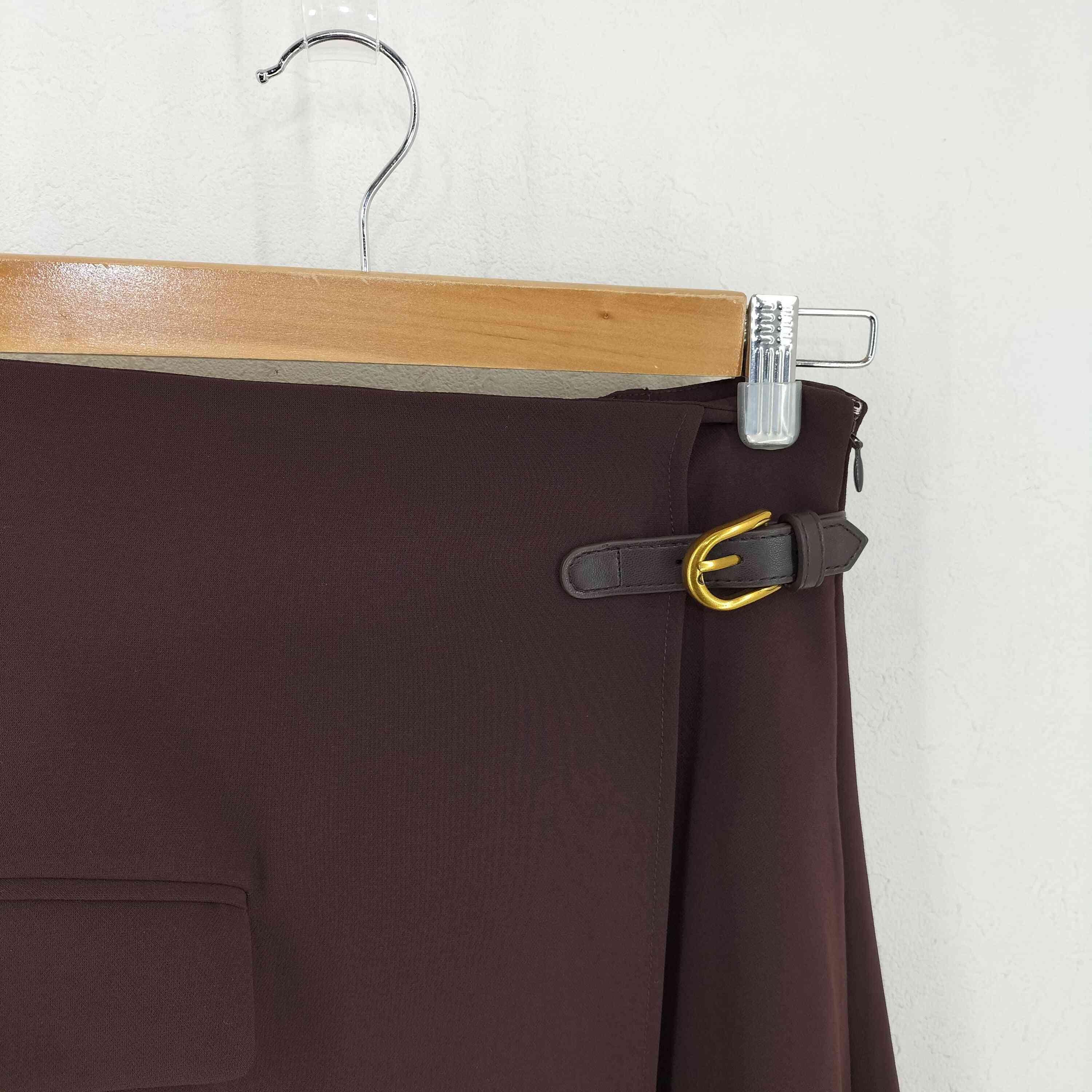 【中古】アニュアンス anuans アシンメトリーレイヤードスカート レディース JPN：S