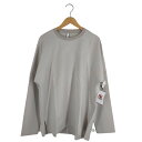 yÁzA^b`g ATTACHMENT PE/RY DOUBLE CLOTH CREWNECK PULLOVER L/S Y JPNF4