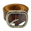 【中古】ユーズドフルギ USED古着 {{Hawk Company}} Genuine Leather ハンドメイド レザー ベルト メンズ M