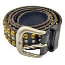 【中古】ストーギー STOOGE&CO レザー スタッズ ベルト メンズ 表記無