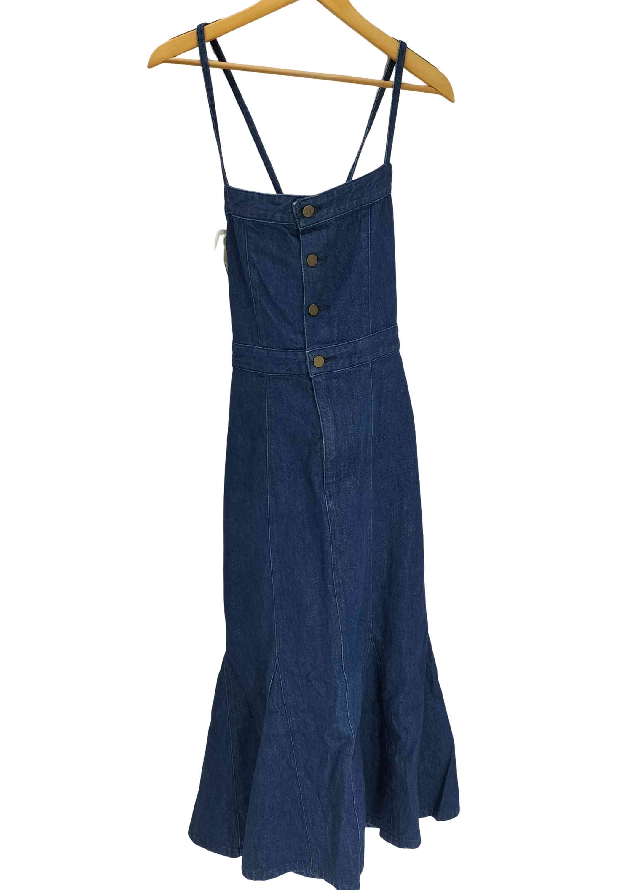 【中古】リー Lee サロペット マーメイドスカート インディゴ デニム レディース JPN：S