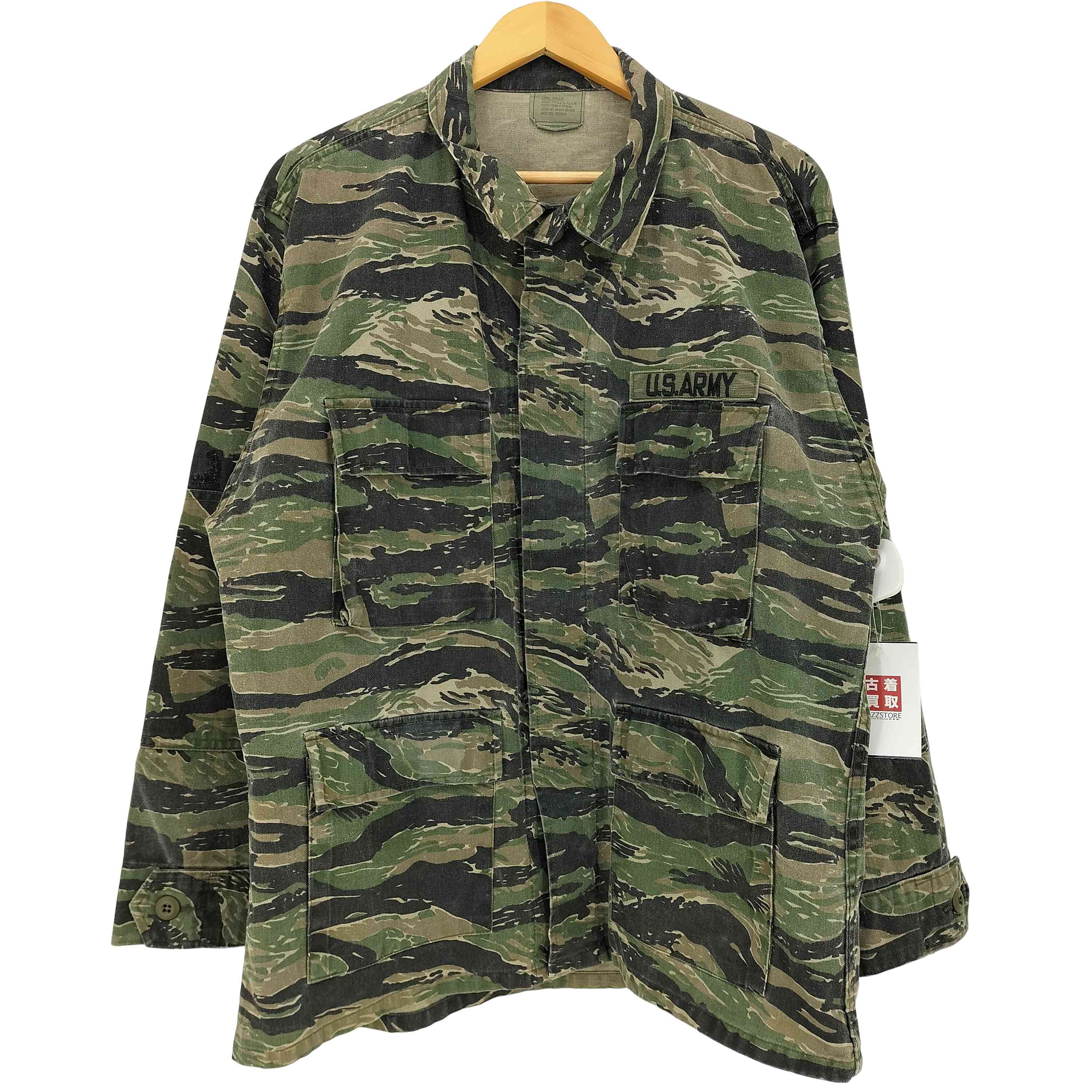 【中古】トゥルースペック TRU SPEC US.ARMY タイガーカモ BDU ジャケット メンズ LARGE-REGULAR