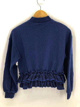 Ray BEAMS レイビームス スウェット・トレーナー レディース - 青系 ONE SIZE ONE SIZE チェック ペプラムハイネック スウェット【中古】【ブランド古着バズストアBAZZSTORE】【170920】